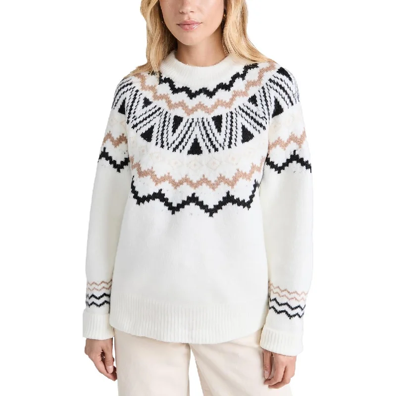 British Fashion finnley Womens Crewneck Bishop Sleeve Pullover Sweater