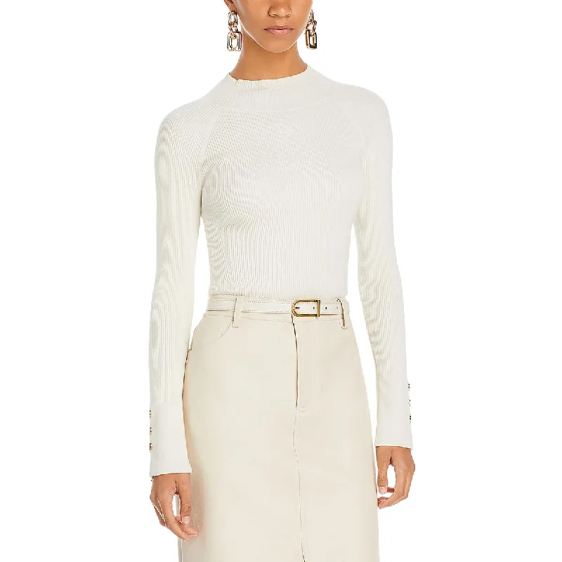 Eye-catching Personality Derek Lam 10 Crosby Womens Kassandra Ribbed Pullover Mock Turtleneck Sweater