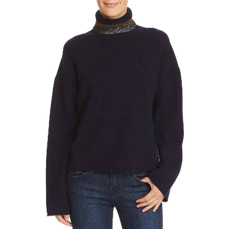 Age-reducing Style Theory Womens Cashmere Pullover Turtleneck Sweater