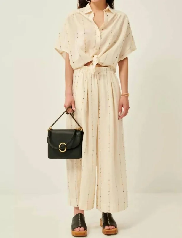 Elegant Wear Isla Minima Pants In Beige