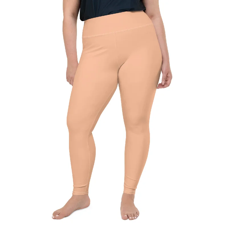 Elegant Design Peach Fuzz Plus Size Leggings