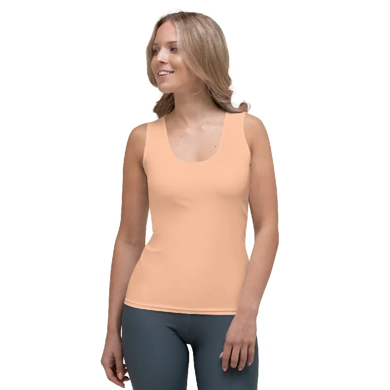Fashionable And Versatile Peach Fuzz Tank Top