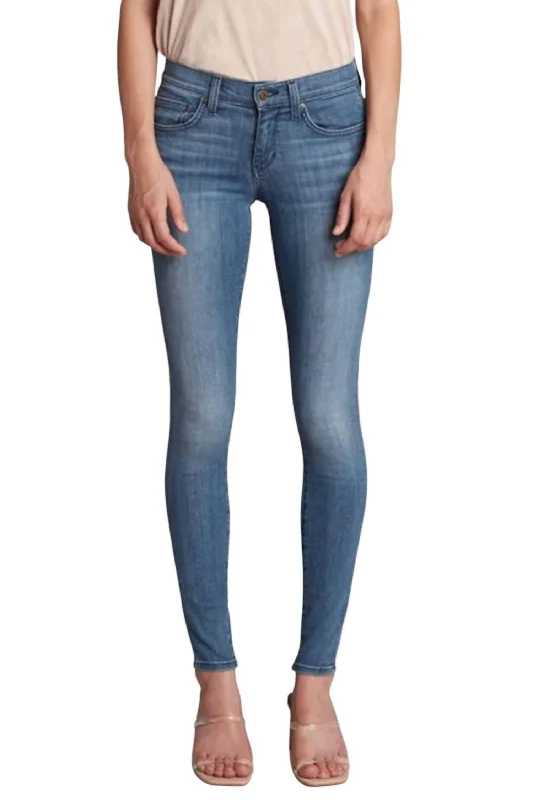 Versatile Items Dreamer Mid Rise Skinny Jean In Wanderlust