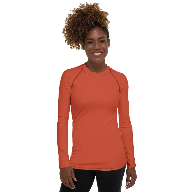 High Street Design Peachy Red Rash Guard