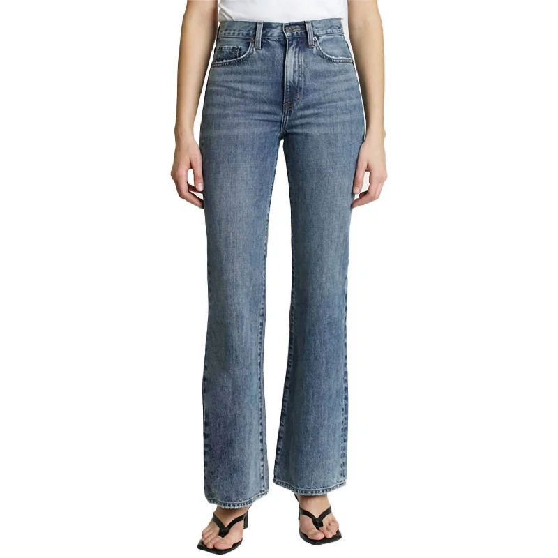 Comfortable Mind Stevie Wide Leg Jean In Tilburry