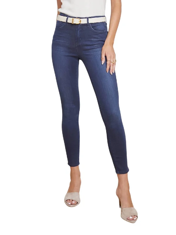 High Street Fashion Margot High Rise Skinny Jeans In Marino Blue