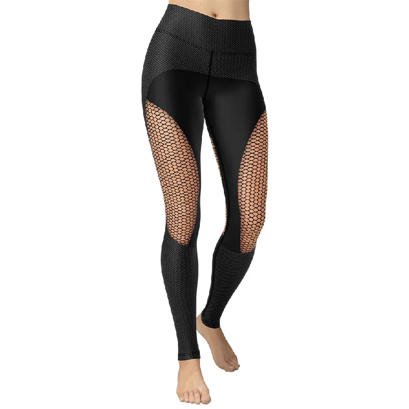 High-end Customization Pin Up Mesh Print Yoga Leggings