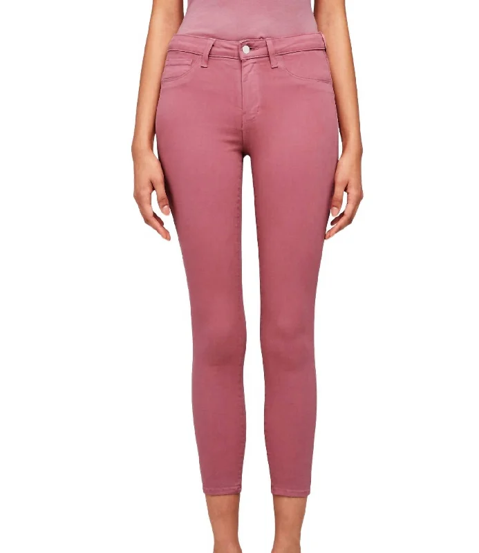 Floral Prints Margot High Rise Skinny Jeans In Wildrose