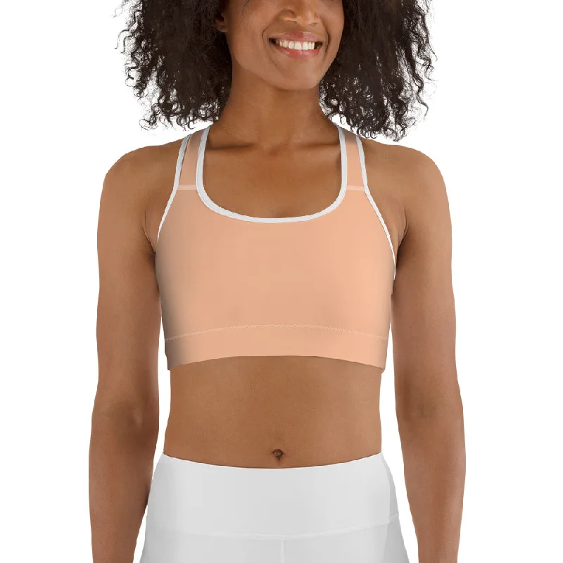 French Style Peach Fuzz Sports Bra