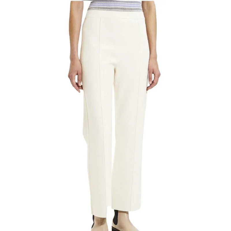 Exquisite Tailoring Compact Crepe Cropped Flare Pant In Wax