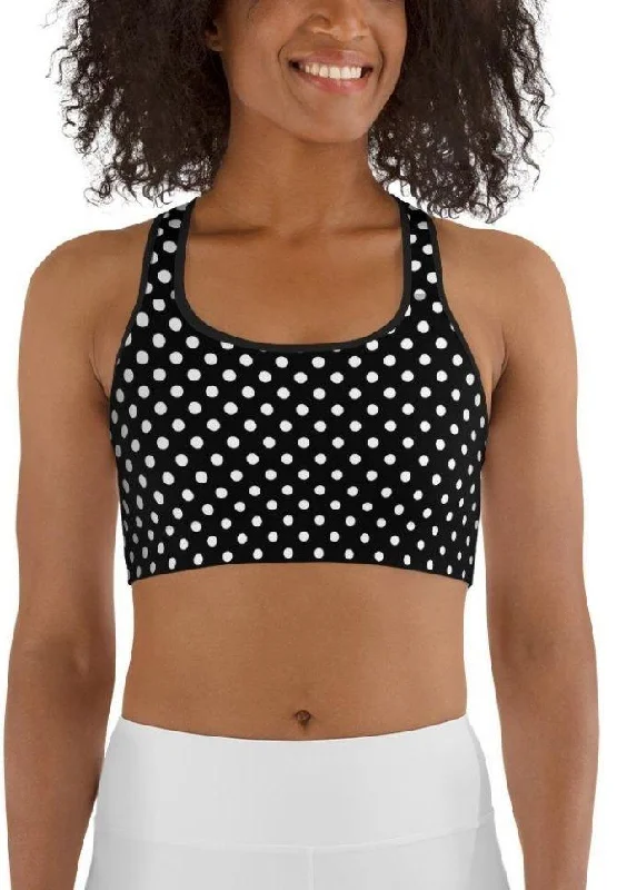 Must-have For Fashion Polka Dot Optical Sports Bra
