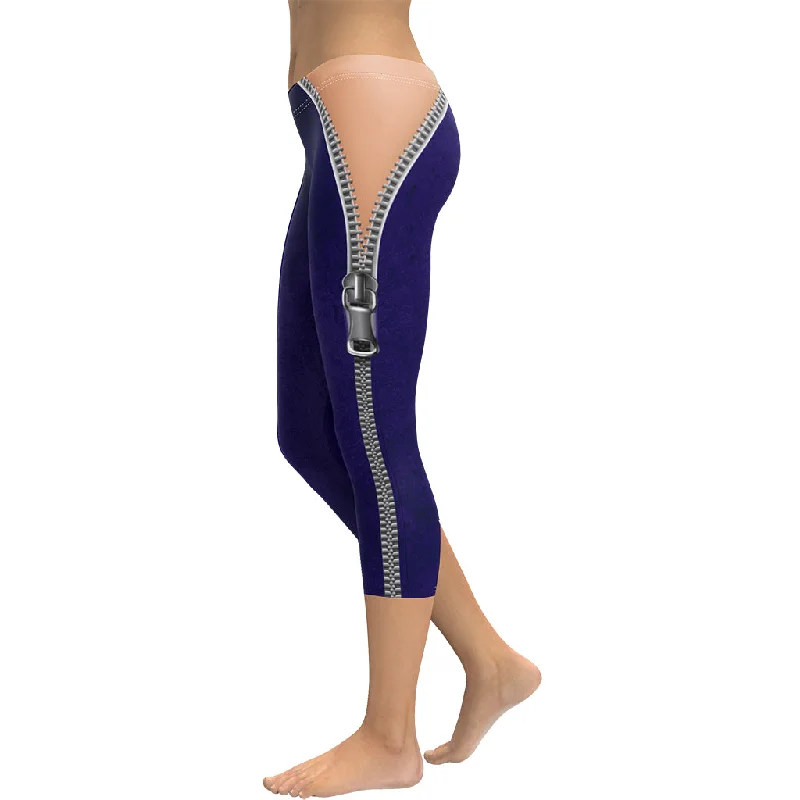Fashion Innovation Open Zipper Capris