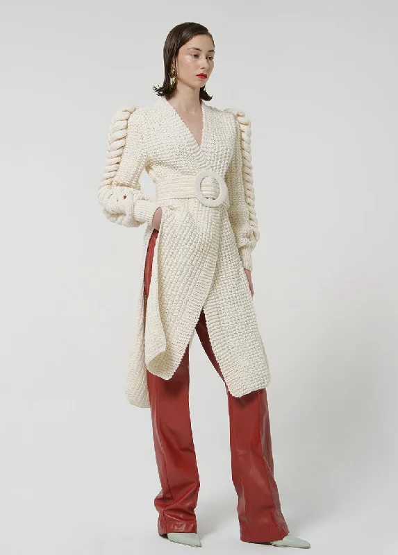 Comfy Chic Wear STATEMENT CARDIGAN WITH BELT