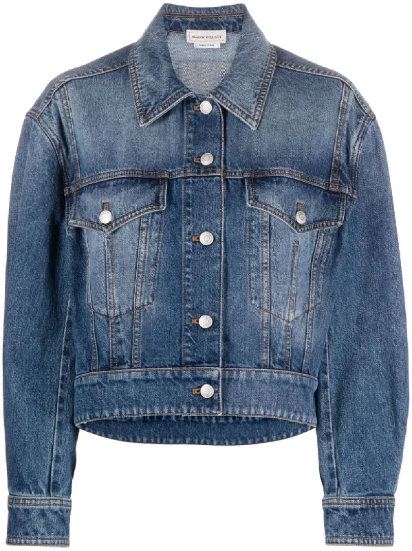Hooded design Alexander Mcqueen Women's Coats blue