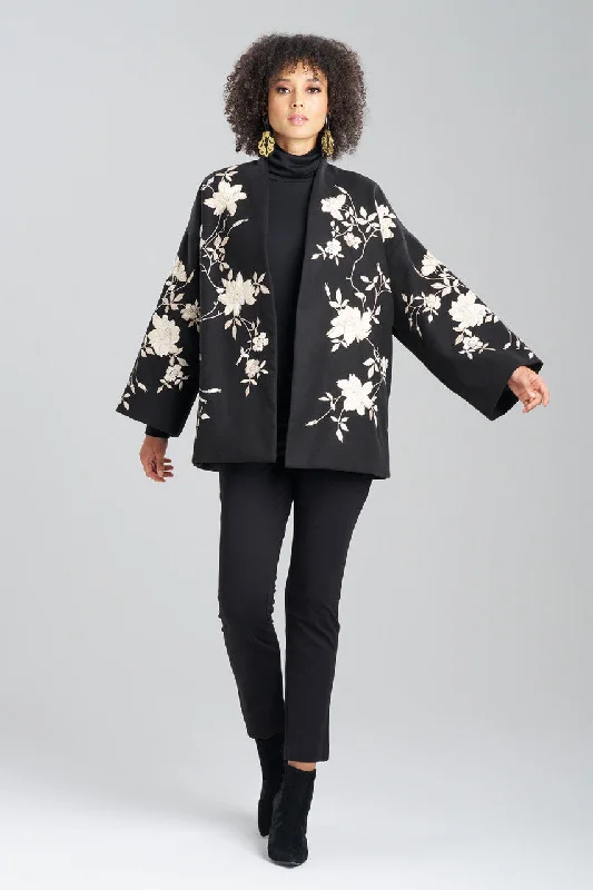 Soft Wearables Couture Felt Embroidered Coat