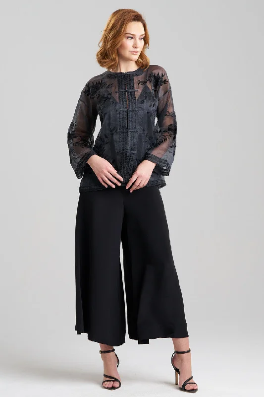 Casual Comfort Wear Couture Piña Embroidered Mandarin Jacket