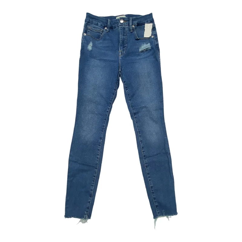 Refreshing Design Jeans Boot Cut By Good American In Blue Denim, Size: 4