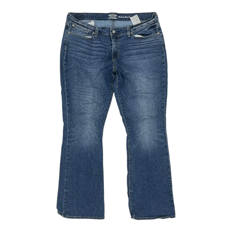 Fresh And Capable Jeans Boot Cut By Levis In Blue Denim, Size:20
