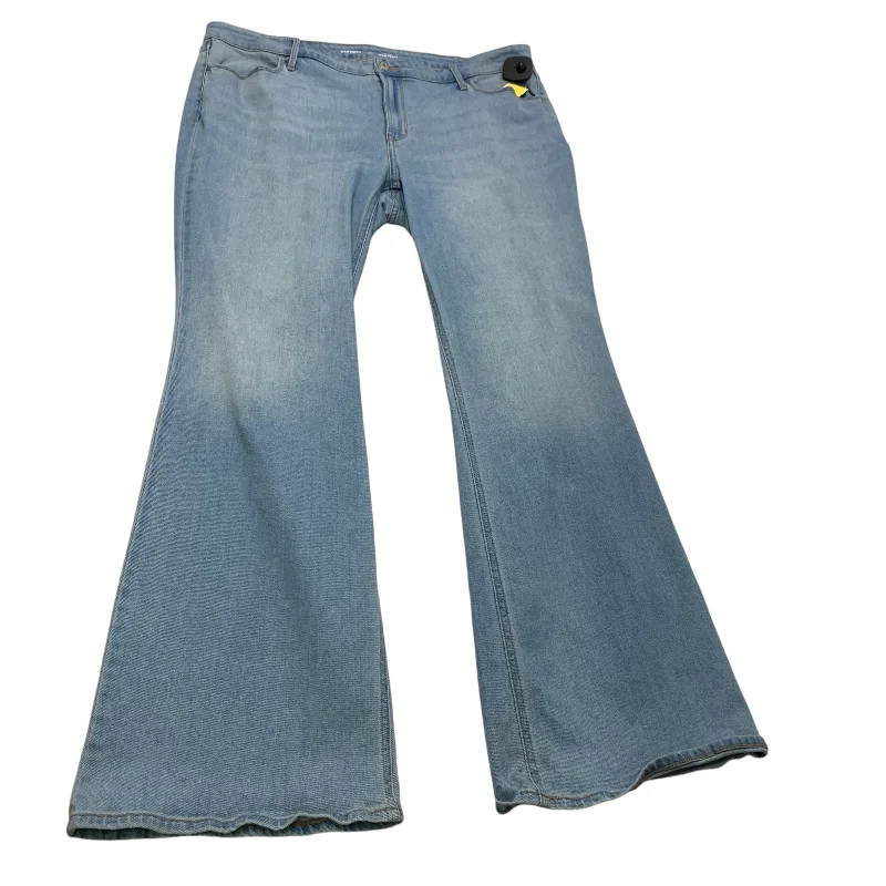 Noble Temperament Jeans Flared By Old Navy In Blue Denim, Size: 20