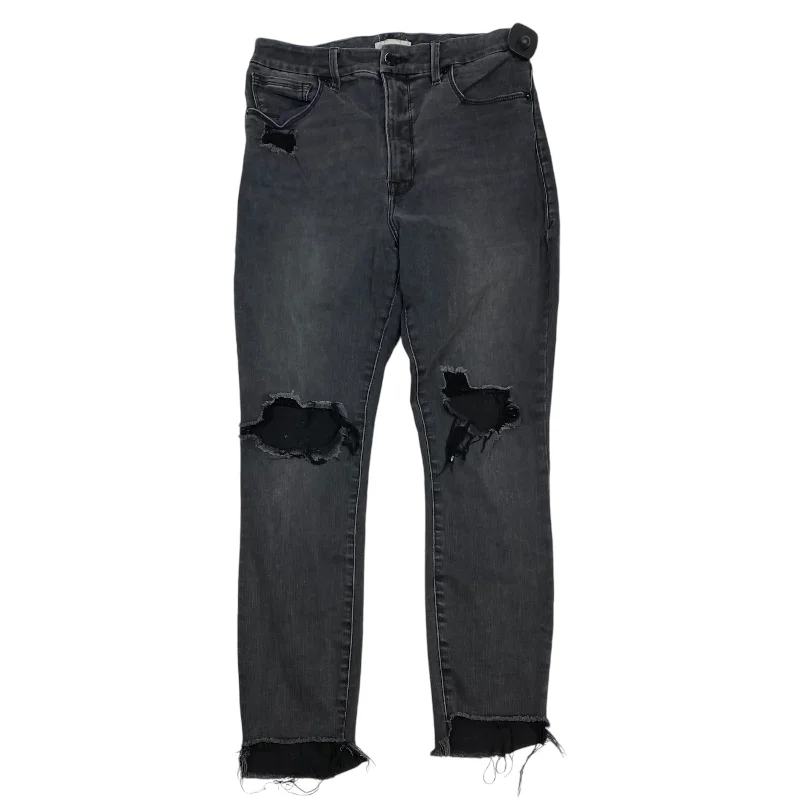 Cozy Fit Jeans Skinny By Good American In Grey Denim, Size: 10