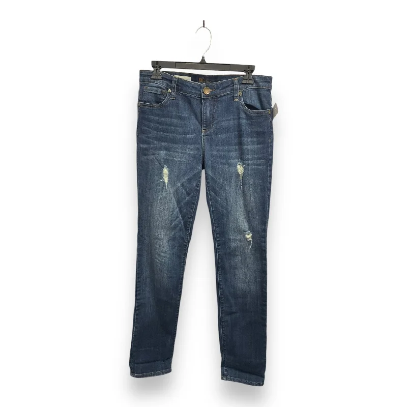 Comfortable Outfits Jeans Straight By Kut In Blue Denim, Size: 6