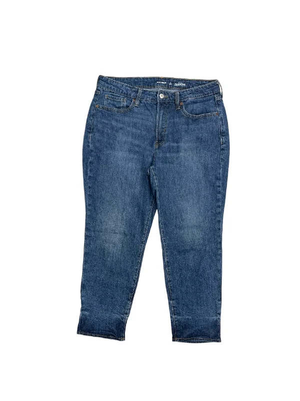 Comfortable Tops Jeans Straight By Old Navy In Blue Denim, Size: 12p