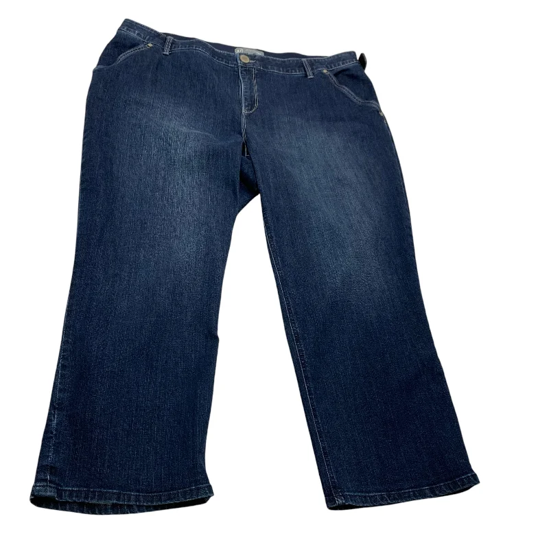 Energy Plan Jeans Straight By Wit & Wisdom In Blue Denim, Size: 22