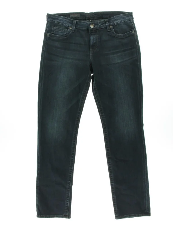 Casual Wear Stevie Womens Dark Wash Classic-Rise Straight Leg Jeans