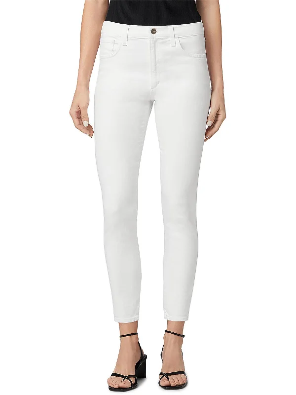 High Street Style Womens Cropped Ankle Skinny Jeans