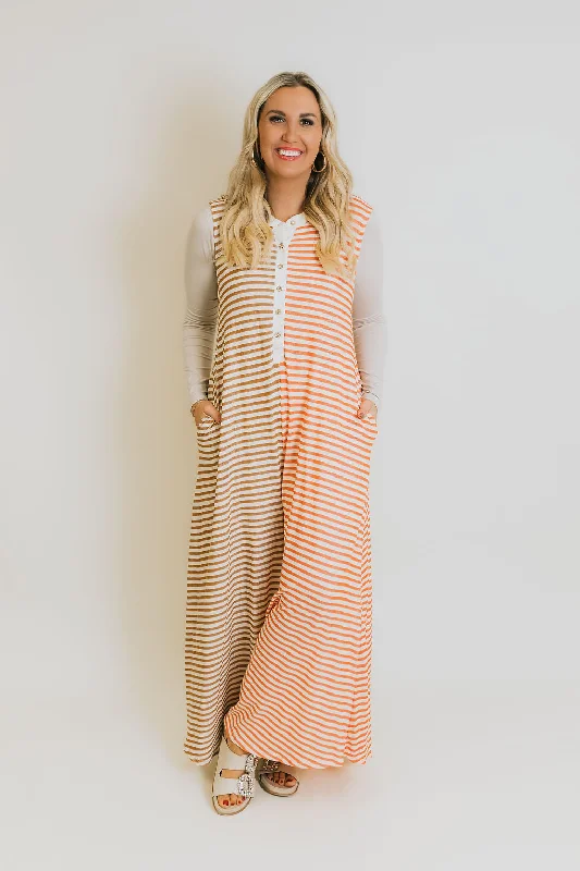 Sports Design Stay With You Jumpsuit - Coral