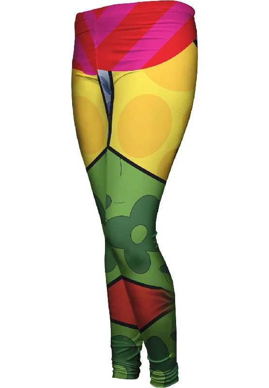 Fashionable Inner Wear Flowers on Yellow and Green