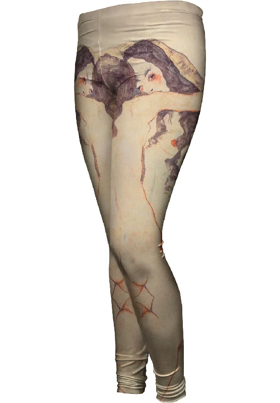 Fashionable In The Times Schiele -"Duo Nude Women" (1911)