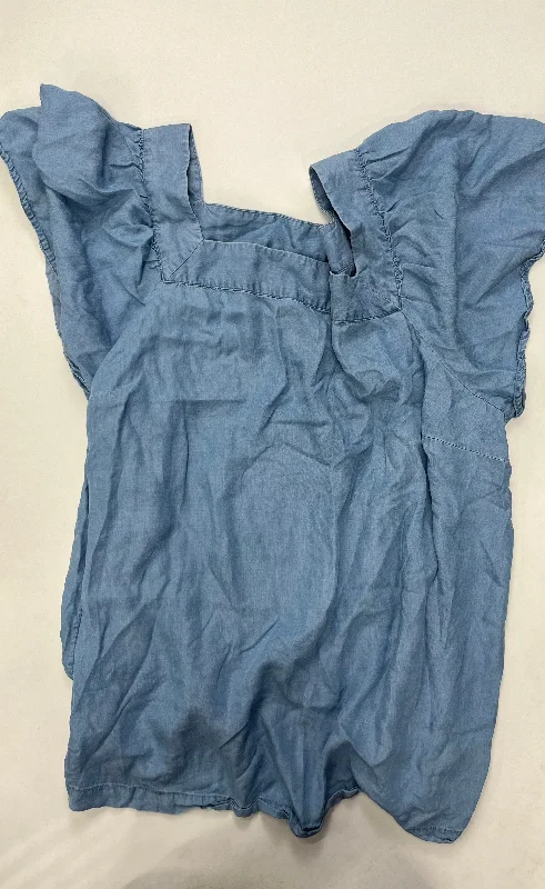 Cozy Fashion Trends Denim Top Short Sleeve Ava & Viv, Size 3x