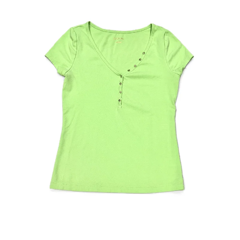 Weekend Comfort Green Top Short Sleeve Designer By Lilly Pulitzer, Size: S