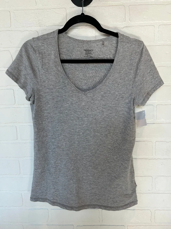 Elegant And Lazy Grey Athletic Top Short Sleeve Toad & Co, Size M