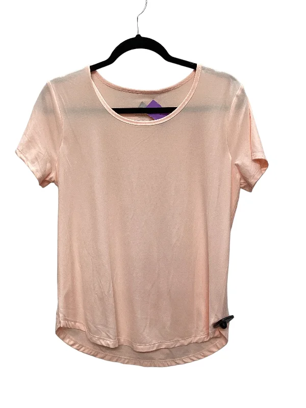 Minimal Style Peach Athletic Top Short Sleeve Rbx, Size S
