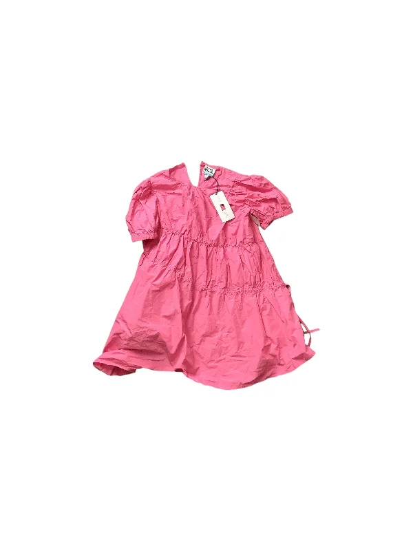 Trendy Dresses Pink Top Short Sleeve Basic Target-designer, Size S
