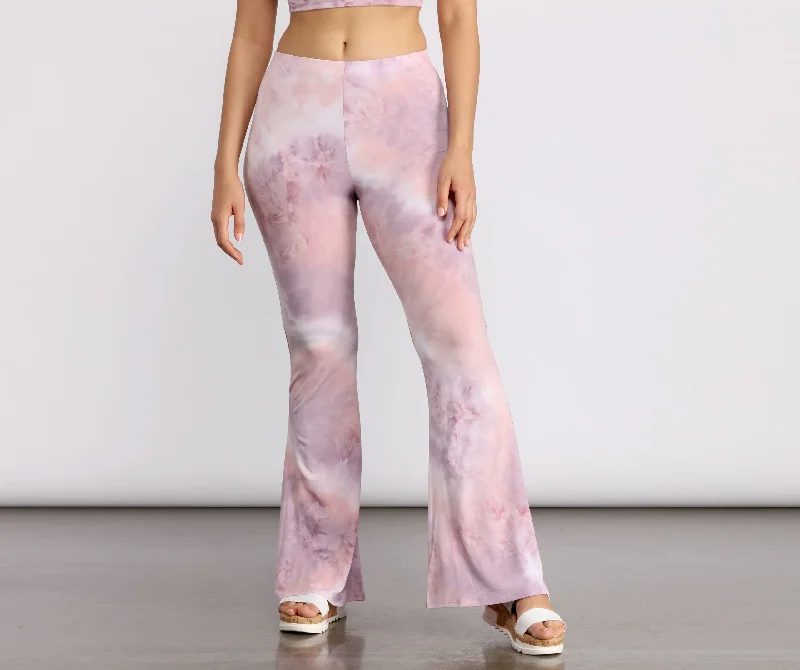 Fashionable And Versatile Tie Dye Daze Flare Pants