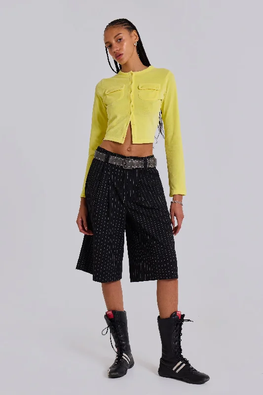 Soft Clothing Black Pinstripe Goliath Shorts