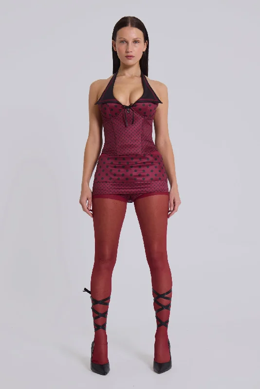 Soft Wear Not Your Girlfriend Mini Skort in Polkadot
