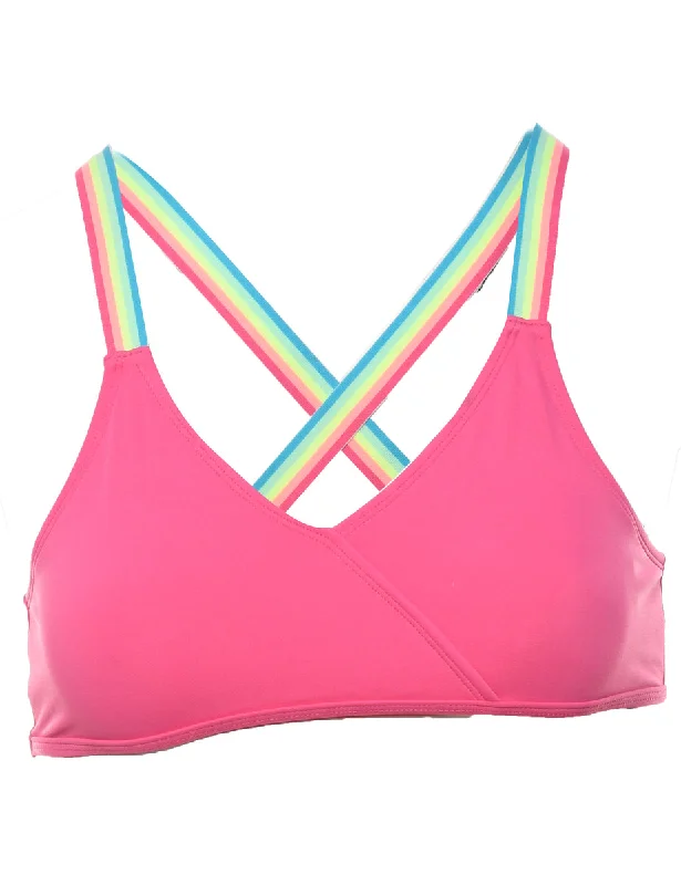 Trendy Dresses Pink Bikini Top - S
