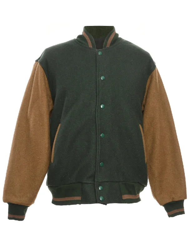 Easy Chic Popper Front Team Jacket - M