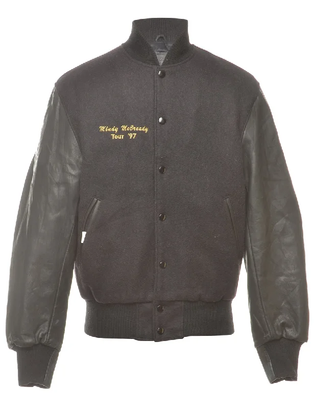 Soft Looks Popper Front Team Jacket - M