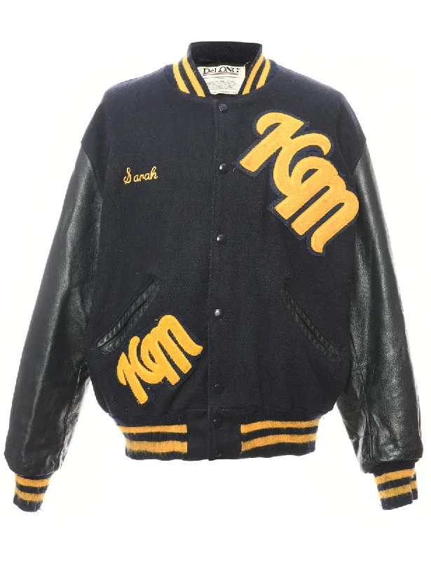 Relaxed Fashion Popper Front Team Jacket - M