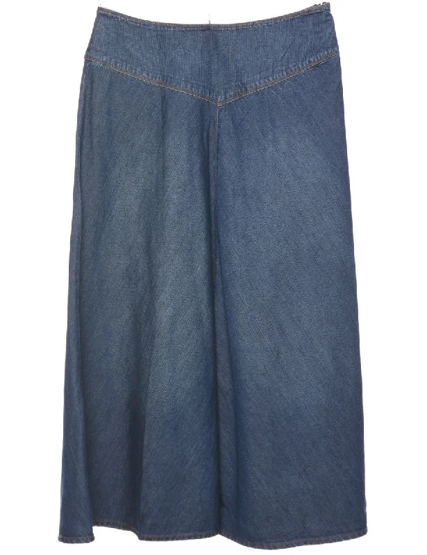 High-end Wear Ralph Lauren A-Line Denim Skirt - M
