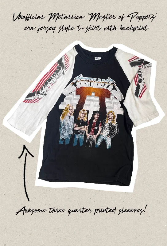 Effortless Style Rare unofficial circa 1986 Metallica 'Master Of Puppets' sleeve print t-shirt - XS