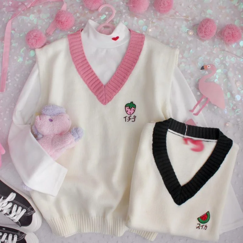 Casual Ease Strawberry Vest